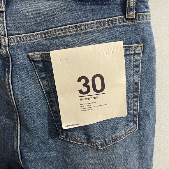Re/Done NWT 70s stovepipe jeans - Picture 10 of 10